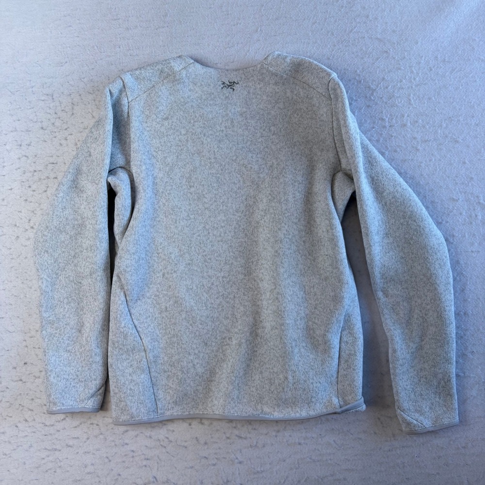 Arc'teryx Laina Crew Neck Sweater Womens XS Gray Fleece Pocket Pullover - Picture 3 of 6